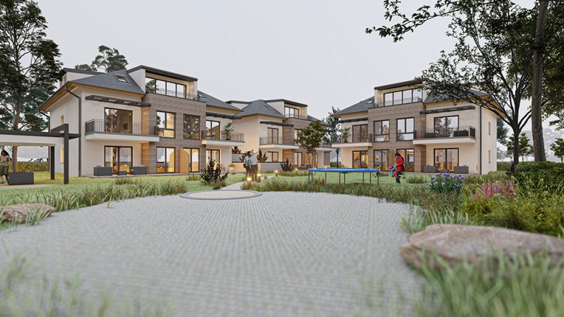 Neubau Neuoetting Parkstrasse 8 Visualisierung aussen